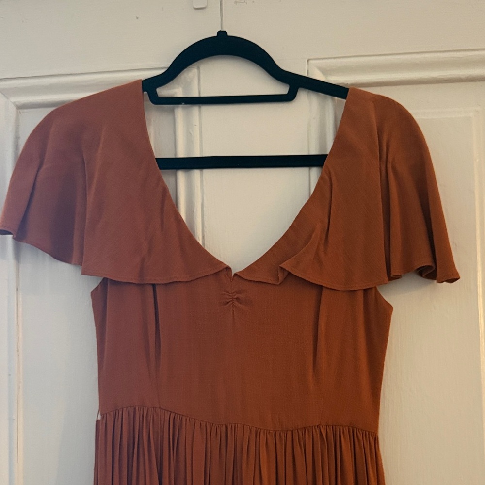 Christy Dawn Rust Midi Dress